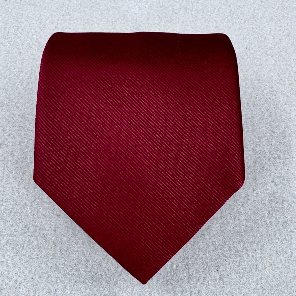 Jos. A. Bank Executive Collection Tie Mens OS Burgundy Silk Ribbed Classic